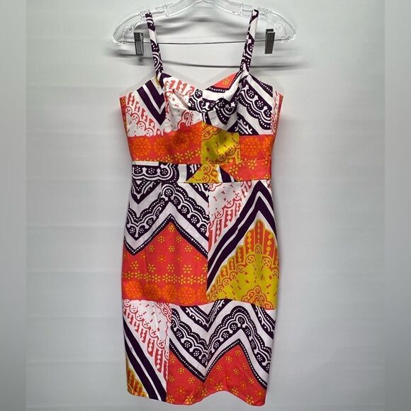 Trina Turk Tangier Frame Cora Mini Dress in Guava 4 - Picture 5 of 9